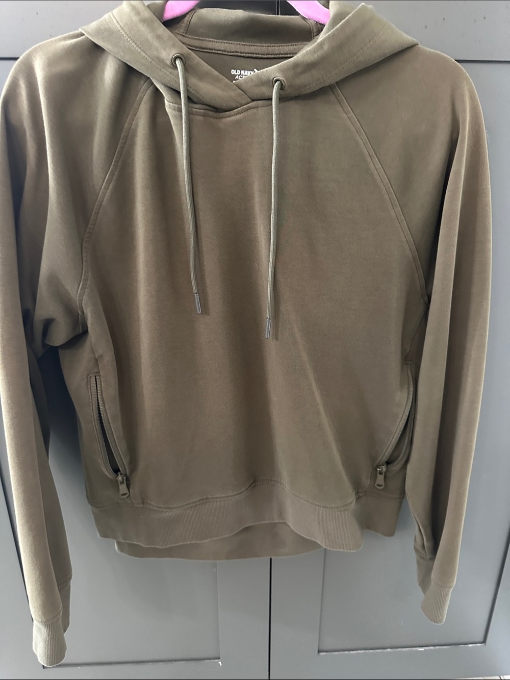 Old Navy Olive Green Hoodie Sweatshirt